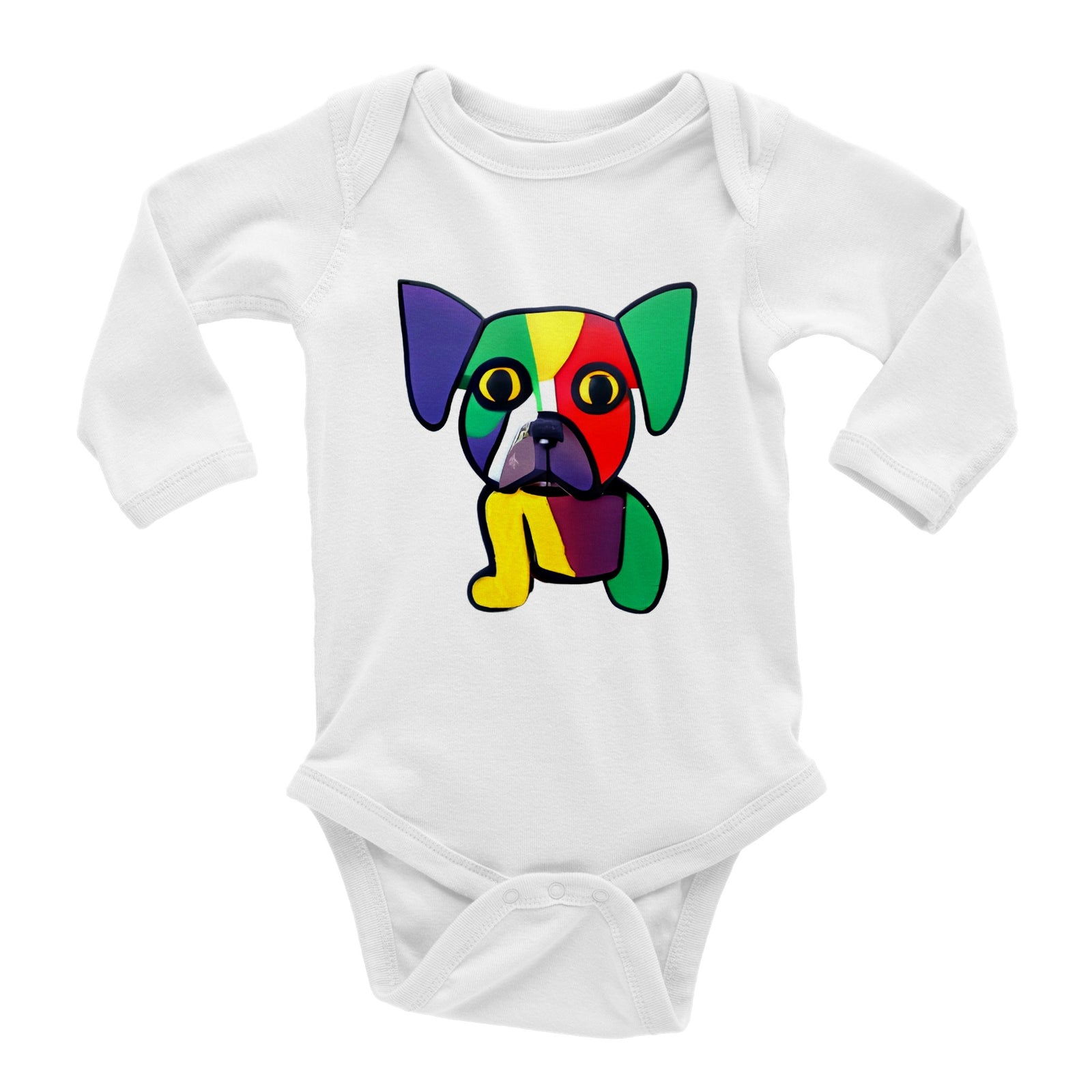 BUBU Polycotton Unisex Crewneck T-shirt - Classic Baby Long Sleeve Bodysuit