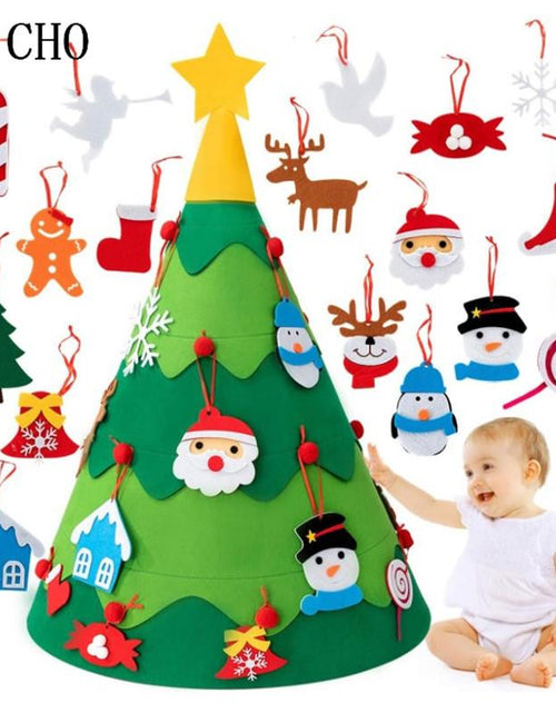 Load image into Gallery viewer, Montessori 3D DIY Felt Christmas Tree
