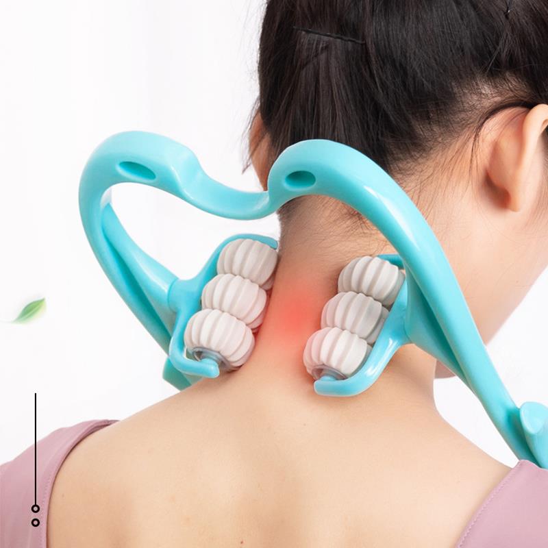 Multifunctional Manual Six-wheel Neck Massager