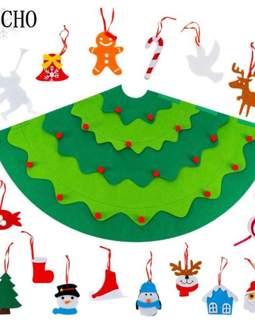 Load image into Gallery viewer, Montessori 3D DIY Felt Christmas Tree
