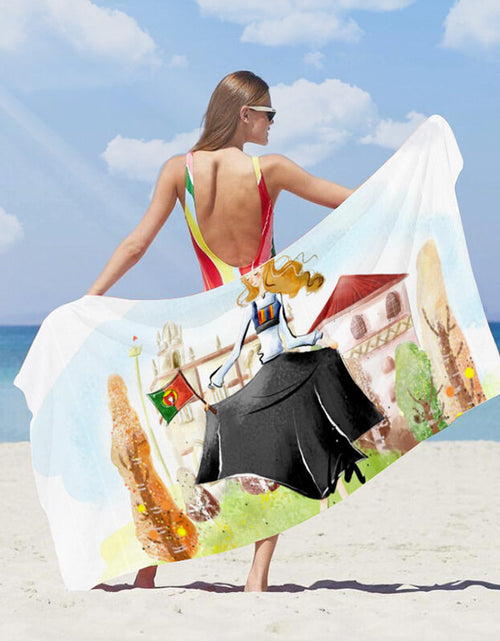 Load image into Gallery viewer, Customize Logo Brand Beach Towel Summer Towels
