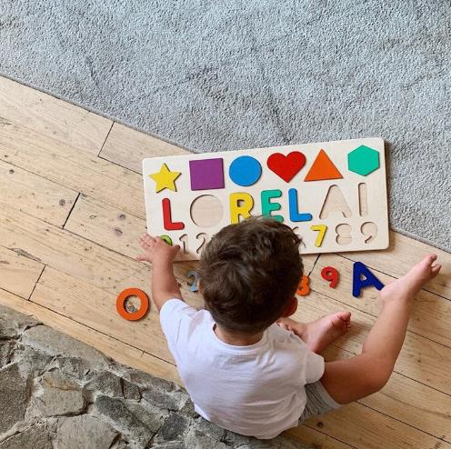 Load image into Gallery viewer, Baby Names - Personalized Children&#39;s Wooden Puzzle
