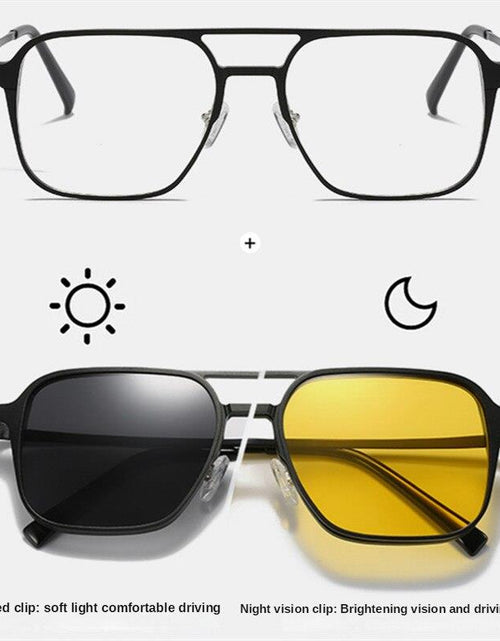 Load image into Gallery viewer, Metal magnetic eyeglasses Frame sunglasses Cover glasses
