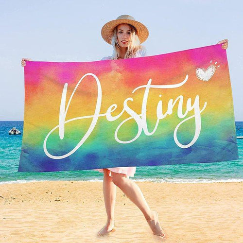 Load image into Gallery viewer, Customize Logo Brand Beach Towel Summer Towels
