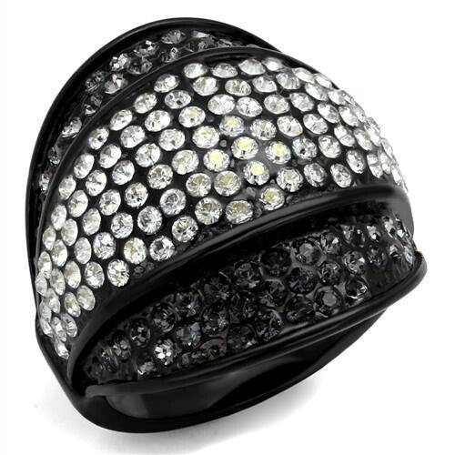 Women Stainless Steel Synthetic Crystal Rings