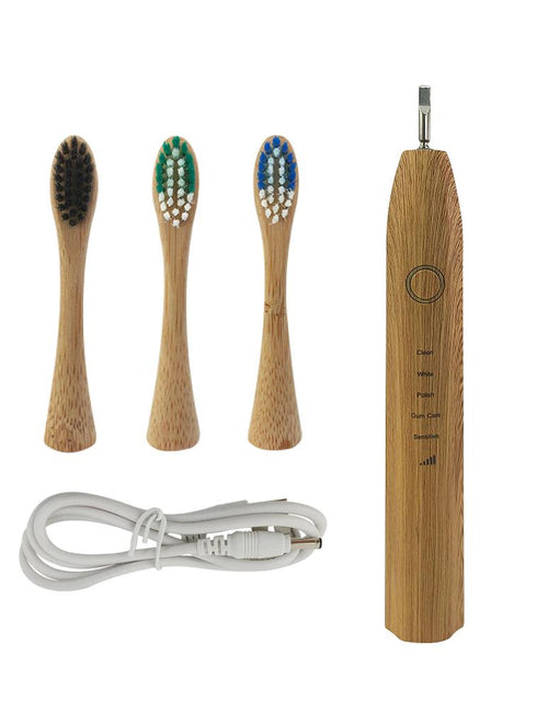 Load image into Gallery viewer, Bamboo Electric Toothbrushes
