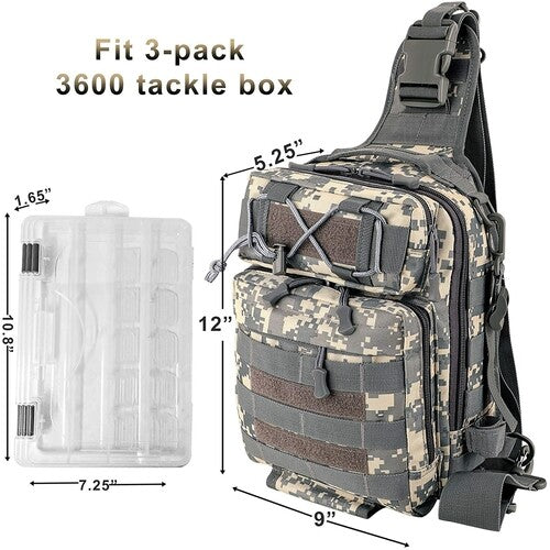 Load image into Gallery viewer, LUXHMOX Fishing Tackle Backpack Waterproof for Outdoor Gear Storage
