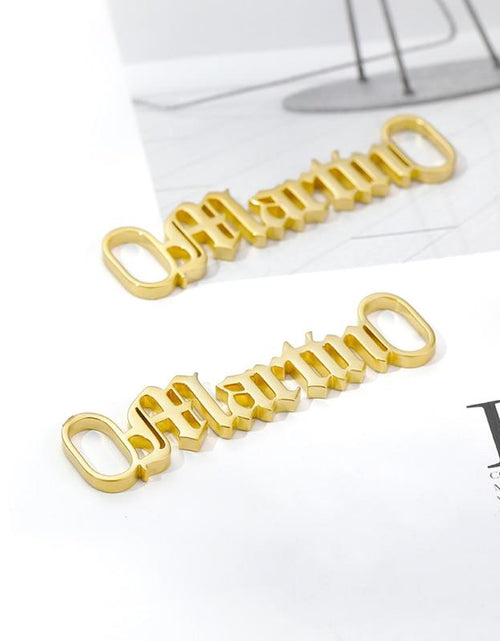 Load image into Gallery viewer, One Pair Personalized Name Shoe Buckle
