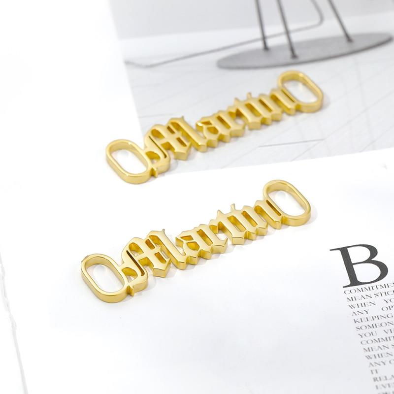 One Pair Personalized Name Shoe Buckle