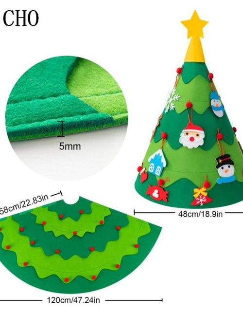 Load image into Gallery viewer, Montessori 3D DIY Felt Christmas Tree
